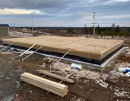 Concrete foundations, Southern Manitoba